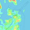 Topografische kaart Port Blair, hoogte, reliëf