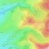 Topografische kaart Le Suquet, hoogte, reliëf