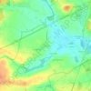 Topografische kaart Chétigné, hoogte, reliëf