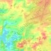 Topografische kaart Kerbérel, hoogte, reliëf