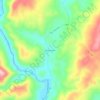 Topografische kaart Morrompulli, hoogte, reliëf