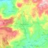 Topografische kaart Póvoa de Lanhoso, hoogte, reliëf
