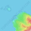 Topografische kaart Cape Flattery, hoogte, reliëf