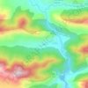Topografische kaart Gete, hoogte, reliëf