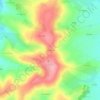 Topografische kaart Les Desruez, hoogte, reliëf