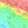 Topografische kaart Meucon, hoogte, reliëf