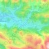 Topografische kaart Benia de Onís, hoogte, reliëf