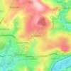 Topografische kaart Scouthead, hoogte, reliëf