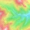 Topografische kaart La Visuela, hoogte, reliëf