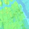 Topografische kaart Saint Augustine Shores, hoogte, reliëf