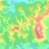 Topografische kaart Torazo, hoogte, reliëf