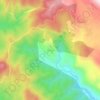 Topografische kaart Tilkiler, hoogte, reliëf