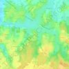 Topografische kaart Suligny, hoogte, reliëf