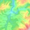 Topografische kaart A Veiga, hoogte, reliëf