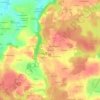 Topografische kaart Les Alliers, hoogte, reliëf