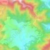 Topografische kaart thapla, hoogte, reliëf