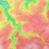 Topografische kaart Alzen, hoogte, reliëf