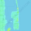 Topografische kaart Palm Beach Isles, hoogte, reliëf