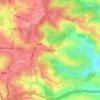 Topografische kaart Northaw, hoogte, reliëf