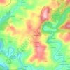 Topografische kaart El Escamplero, hoogte, reliëf