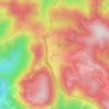 Topografische kaart Gorriti, hoogte, reliëf
