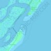 Topografische kaart Corson Inlet, hoogte, reliëf
