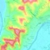Topografische kaart Seillade, hoogte, reliëf