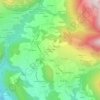 Topografische kaart Asnières d'en Haut, hoogte, reliëf