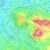 Topografische kaart B93, hoogte, reliëf