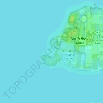 Topografische kaart Manila Bay, hoogte, reliëf