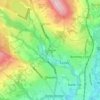 Topografische kaart Dunscar, hoogte, reliëf