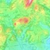 Topografische kaart Casarico, hoogte, reliëf