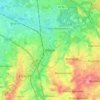 Topografische kaart Bilzen, hoogte, reliëf