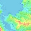 Topografische kaart Bastiagueiro, hoogte, reliëf