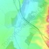Topografische kaart Coto de Puente Viejo, hoogte, reliëf