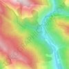 Topografische kaart Tiecs, hoogte, reliëf