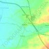 Topografische kaart Rzeczna, hoogte, reliëf