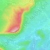 Topografische kaart Le Mazet, hoogte, reliëf