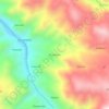 Topografische kaart Puruchuco, hoogte, reliëf