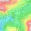 Topografische kaart Maloja, hoogte, reliëf
