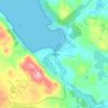 Topografische kaart Poolewe, hoogte, reliëf