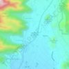 Topografische kaart Las Riberas del Valle Río Lurín, hoogte, reliëf