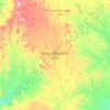Topografische kaart Mendefera, hoogte, reliëf