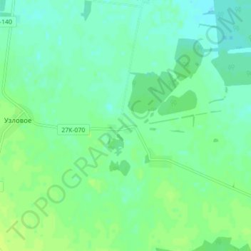 Topografische kaart Чайкино, hoogte, reliëf