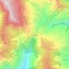 Topografische kaart Kaljikhal, hoogte, reliëf
