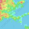 Topografische kaart Oban, hoogte, reliëf