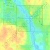 Topografische kaart Cayler Prairie State Preserve, hoogte, reliëf