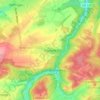Topografische kaart Reuland, hoogte, reliëf