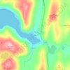 Topografische kaart Voe, hoogte, reliëf