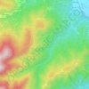 Topografische kaart Provonda, hoogte, reliëf